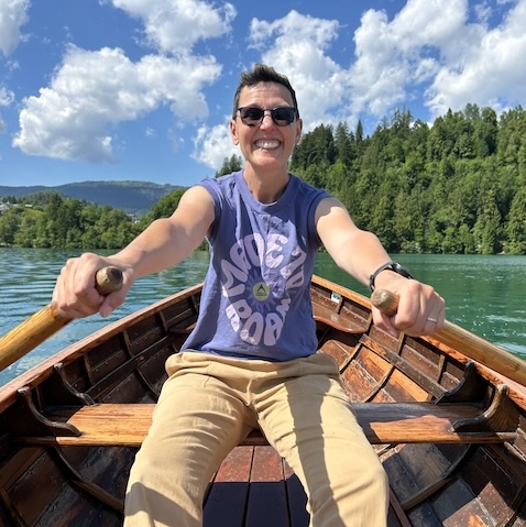 Rowing on Lake Bled