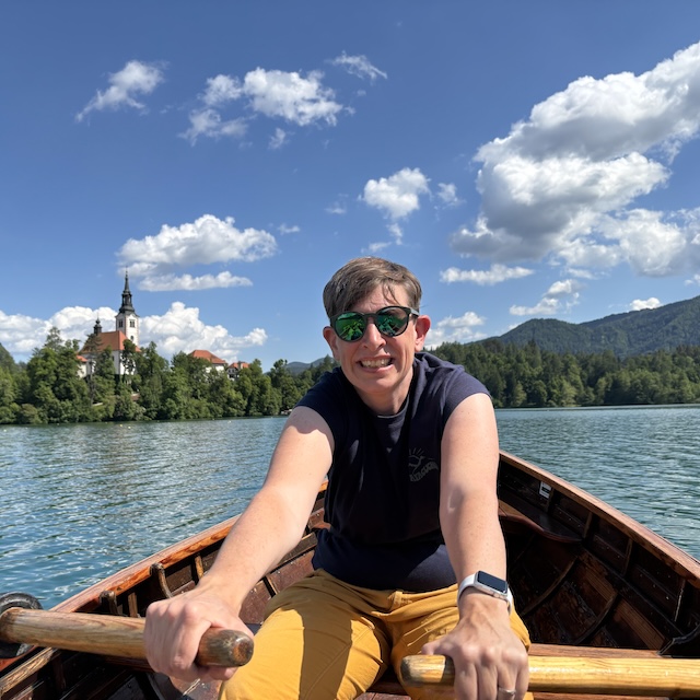 Rowing on Lake Bled