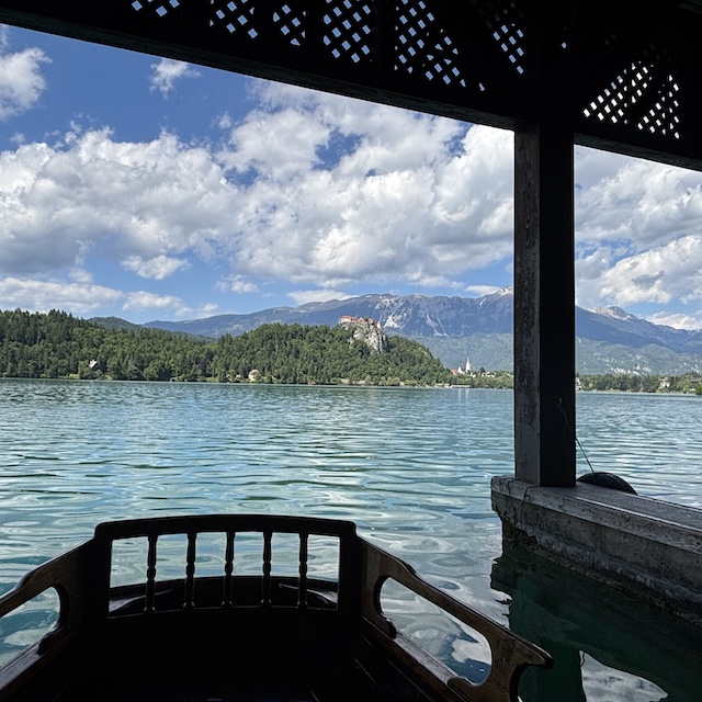 Rowing on Lake Bled